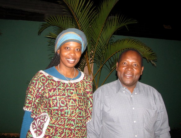 Lusanda and her field work assistant, Edward at the end of their first day!